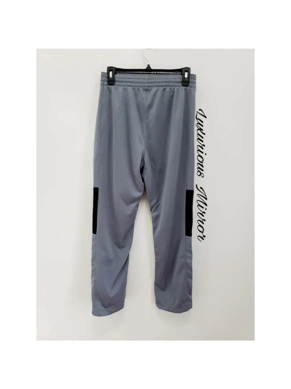 Nike Dri-Fit Womens Rivalry Basketball Pants Gray Black Pockets Pull On S New